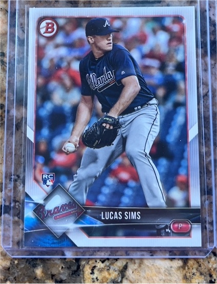 2018 Bowman #82 Lucas Sims — front