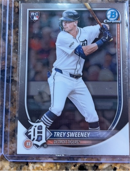 2025 Bowman Chrome #25 Trey Sweeney — front