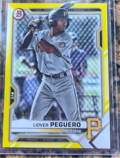 2021 Bowman #BP-52 Liover Peguero — front