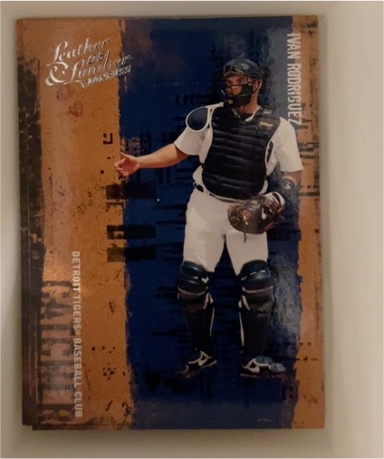 2005 Donruss Leather & Lumber #50 Ivan Rodriguez — front