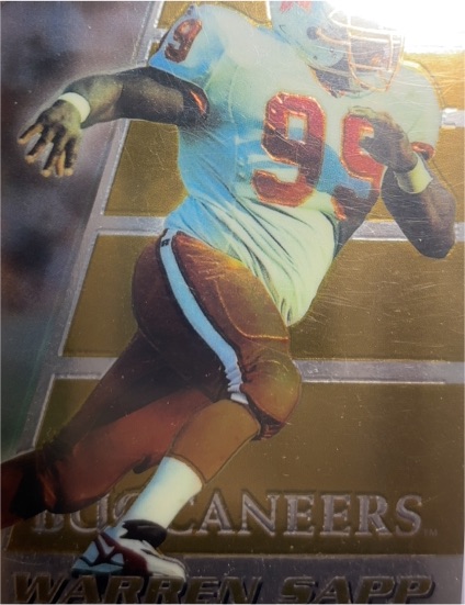 1996 Bowman's Best #48 Warren Sapp — front