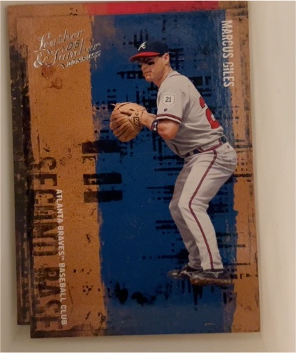 2005 Donruss Leather & Lumber #91 Marcus Giles — front