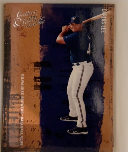 2005 Donruss Leather & Lumber #25 Carlos Lee — front