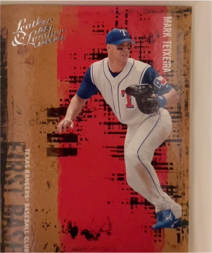 2005 Donruss Leather & Lumber #95 Mark Teixeira — front