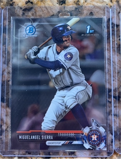 2019 Bowman Chrome #Miguelangel Sierra — front
