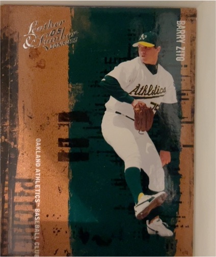 2005 Donruss Leather & Lumber #13 Barry Zito — front