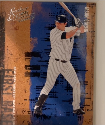 2005 Donruss Leather & Lumber #54 Jason Giambi — front
