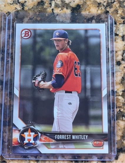 2018 Bowman #BP147 Forrest Whitley — front