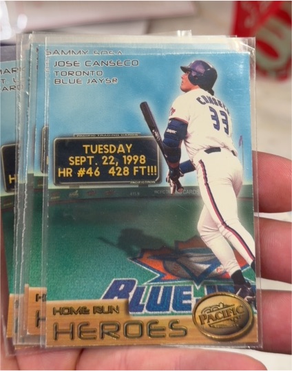 1998 Pacific Home Run Heroes #6 Jose Canseco — front
