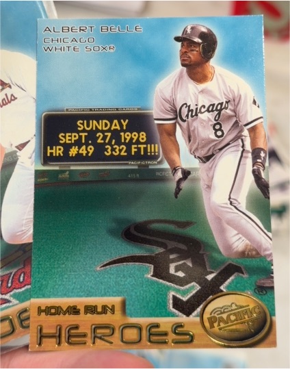 1998 Pacific Home Run Heroes #5 Albert Belle — front