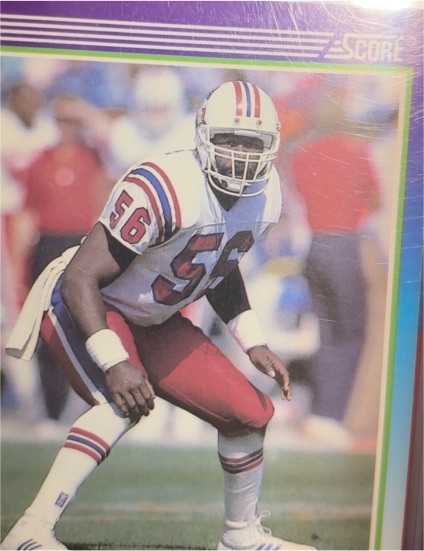 1990 Score #556 New England Patriots Player — front