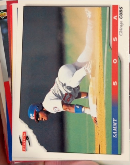 1996 Score #336 Sammy Sosa — front