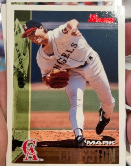 1995 Bowman #404 Mark Langston — front