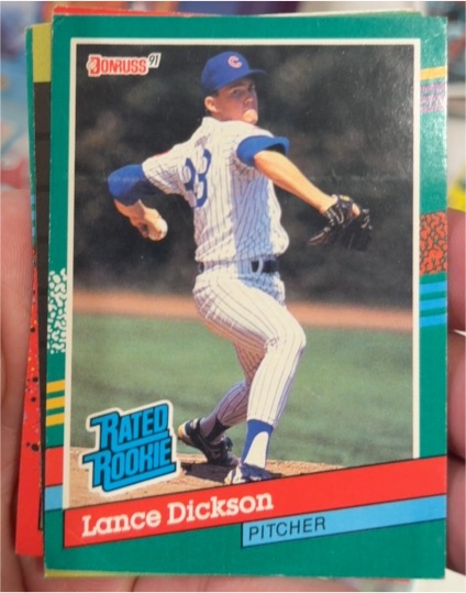 1991 Donruss #424 Lance Dickson — front