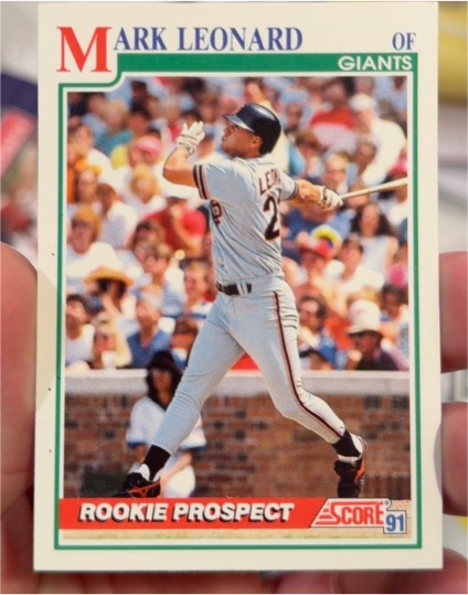 1991 Score #719 Mark Leonard — front