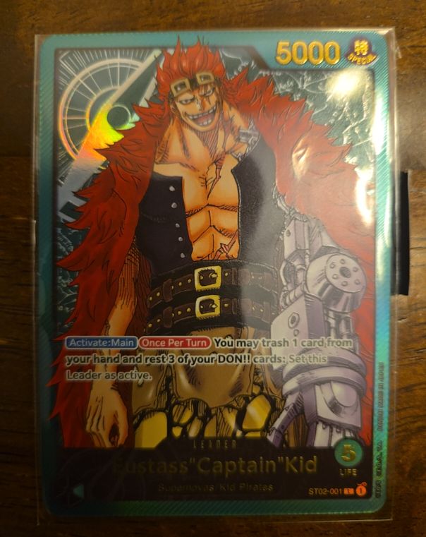 One Piece Card Game ST02-001 Eustass "Captain" Kid — front