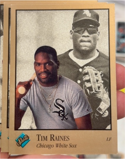 1992 Leaf Studio #156 Tim Raines — front