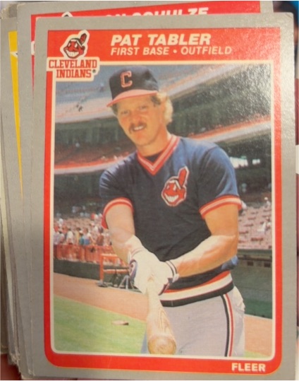 1985 Fleer #456 Pat Tabler Cleveland Indians — front