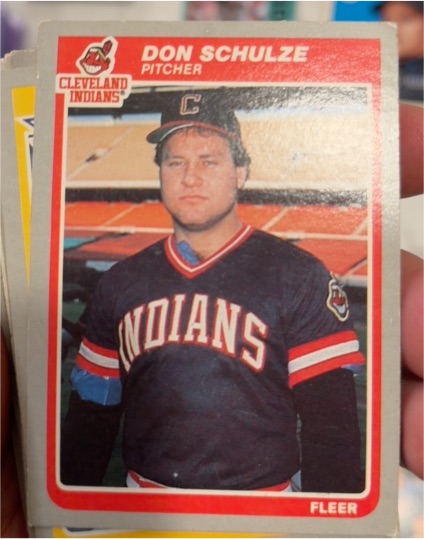 1985 Fleer #454 Don Schulze — front