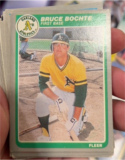 1985 Fleer #416 Bruce Bochte — front