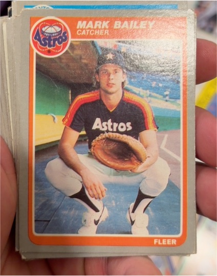 1985 Fleer #344 Mark Bailey — front