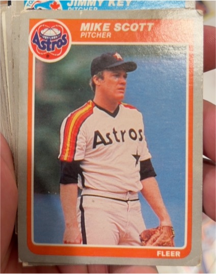 1985 Fleer #361 Mike Scott Houston Astros — front