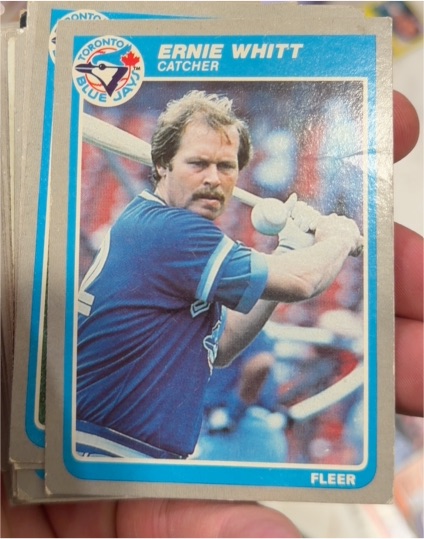 1985 Fleer #119 Ernie Whitt — front