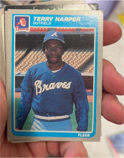 1985 Fleer #327 Terry Harper — front