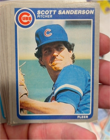 1985 Fleer #66 Scott Sanderson — front