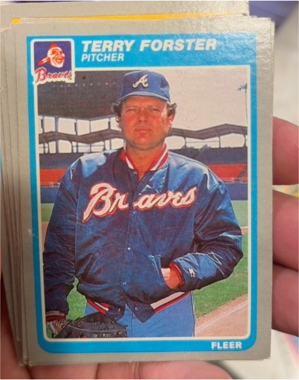 1985 Fleer #324 Terry Forster — front