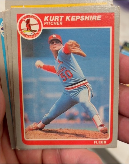 1985 Fleer #230 Kurt Kepshire — front