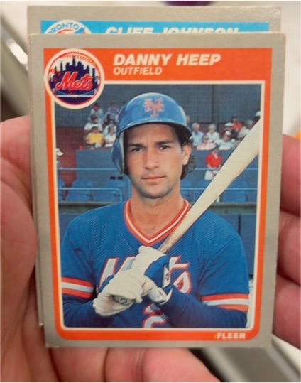 1985 Fleer #84 Danny Heep — front