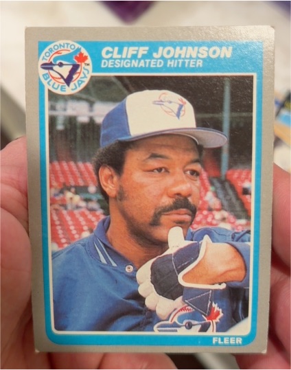1985 Fleer #109 Cliff Johnson — front