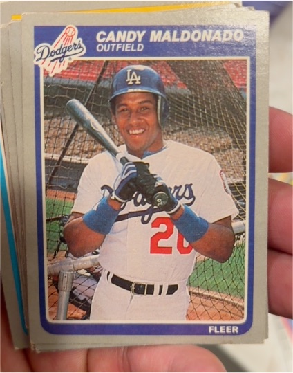 1985 Fleer #376 Candy Maldonado — front
