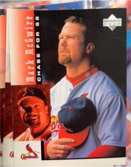 1998 Upper Deck Mark McGwire's Chase for 62 #2 Mark McGwire — front