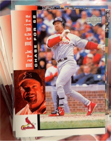 1998 Upper Deck Mark McGwire's Chase for 62 #3 Mark McGwire — front