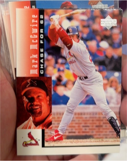 1998 Upper Deck Mark McGwire's Chase for 62 #7 Mark McGwire — front