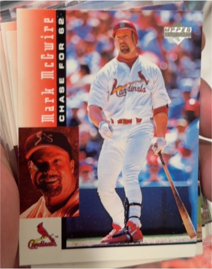 1998 Upper Deck Mark McGwire's Chase for 62 #12 Mark McGwire — front