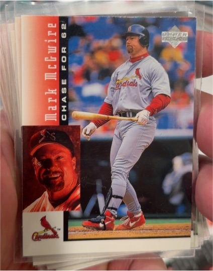 1998 Upper Deck Chase for 62 #5 Mark McGwire — front