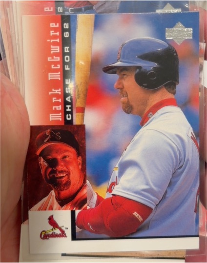 1998 Upper Deck Mark McGwire's Chase for 62 #20 Mark McGwire — front