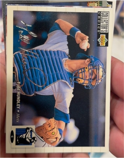 1994 Collector's Choice #143 Todd Hundley Silver Signature — front