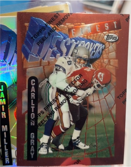 1996 Topps Finest #333 Carlton Gray — front
