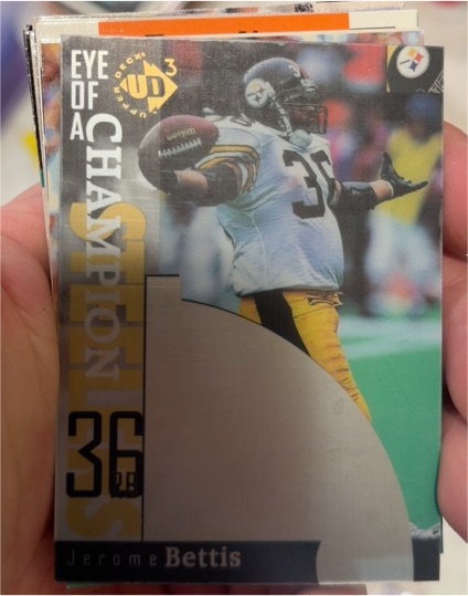 1997 Upper Deck UD3 #42 Jerome Bettis Eye of a Champion — front
