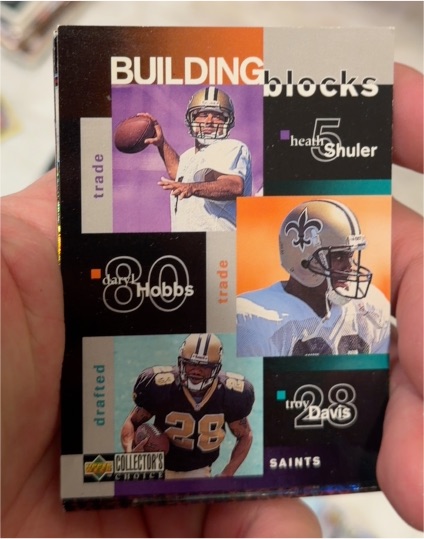 1997 Upper Deck Collector's Choice #382 Heath Shuler Daryl Hobbs Troy Davis — front