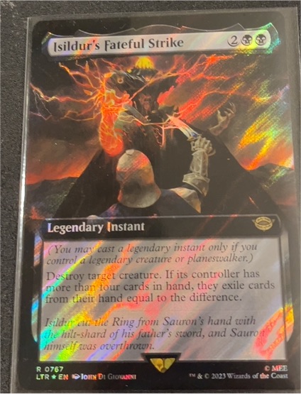 2023 Magic: The Gathering #0767 Isildur's Fateful Strike — front