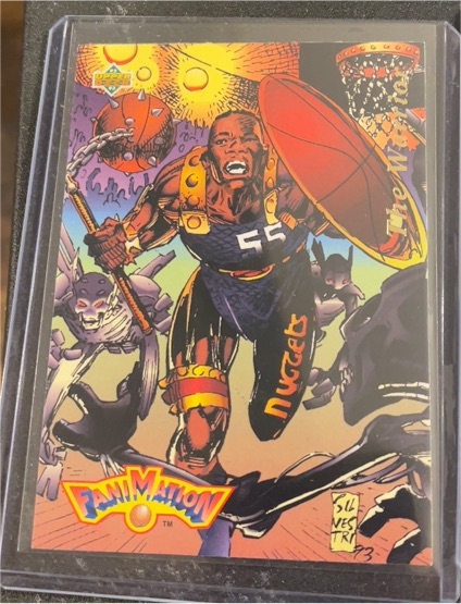 1992-93 Upper Deck Fanimation #509 Dikembe Mutombo The Warrior — front