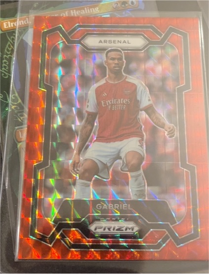 2023-24 Panini Prizm Premier League #22 Gabriel Arsenal — front