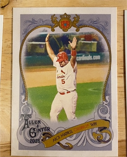 2025 Topps Allen & Ginter Sweet Victory #SV-10 Albert Pujols — front