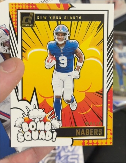 2024 Panini Donruss #25 Malik Nabers Bomb Squad — front