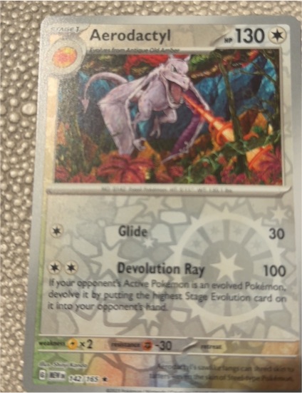 2022 Pokémon Scarlet & Violet 151 #142 Aerodactyl — front
